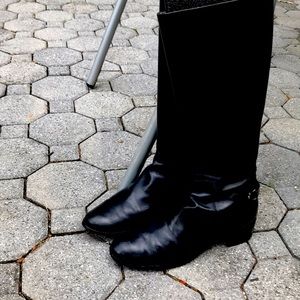 Etienne Aigner black riding boots